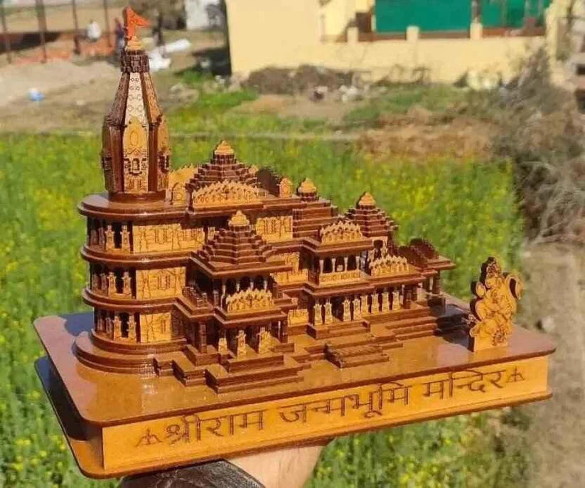 🚩🚩Ram Mandir For Your Home 🚩🚩 Decorative Showpiece Wood Temple for Gift🏹