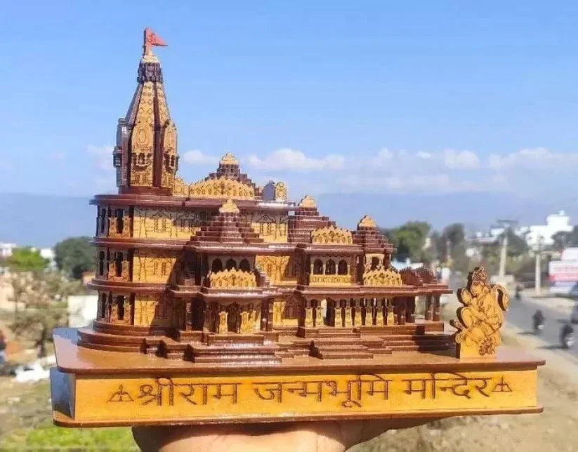 🚩🚩Ram Mandir For Your Home 🚩🚩 Decorative Showpiece Wood Temple for Gift🏹