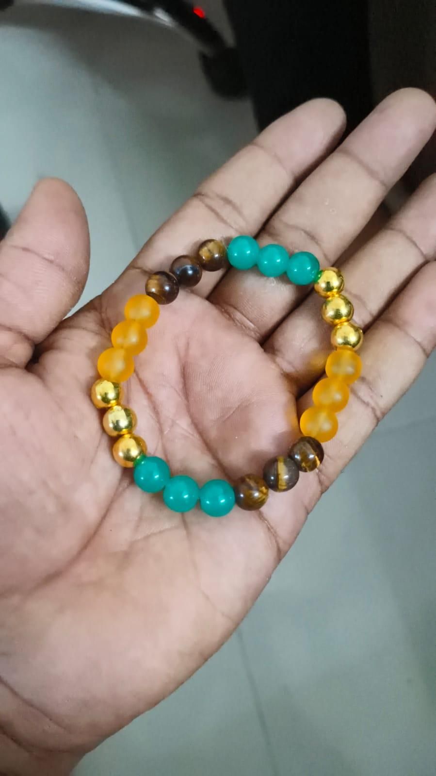 Natural Money Beads Bracelet – Attract Wealth, Success & Positive Energy