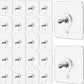 Wall Mount Screw Hooks for Kitchen Bathroom Bedroom Living Room 10 Pcs