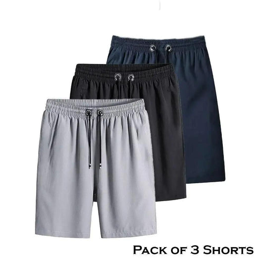 🔥Combo of 3 💥🤩PREMIUM MEN'S HIGH Stretchable Cotton Shorts🔥