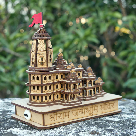 🚩🚩Ram Mandir For Your Home 🚩🚩 Decorative Showpiece Wood Temple for Gift🏹